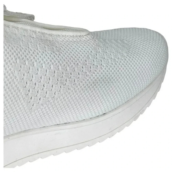 Anne Klein Terri White Knit Hidden Heels Womens Sneakers Size 8.5M - Picture 10 of 15